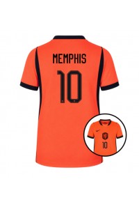 Alankomaat Memphis Depay #10 Jalkapallovaatteet Naisten Kotipaita MM-kisat 2026 Lyhythihainen